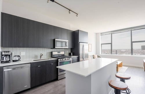 Printers Row Appartement | Blueground | South Loop, pool & gym, nr park