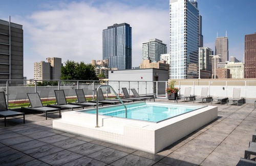 Printers Row Appartement | Blueground | South Loop, pool & gym, nr park