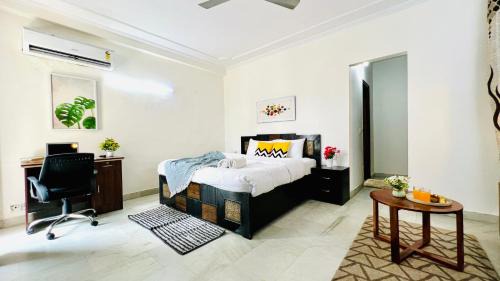 Defence Colony Appartement | BluO Studio - Defence Colony - BathTub, Kitchen