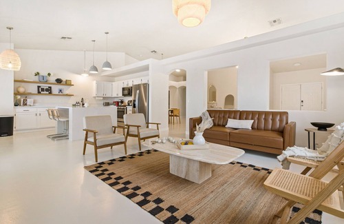Black Mountain Maison | Bohemian Modern Dream Home with Strip Views, Pool & Spa, Pool Table & Games