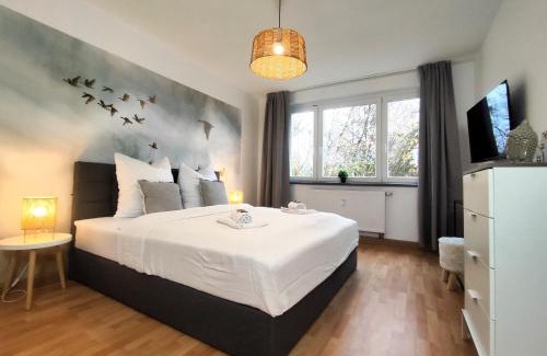 Kranichfeld Appartement | BohnApartments Juwel am See, mitten in der Natur - gratis Parkplatz - Kamin - WLAN - Nähe Erfurt