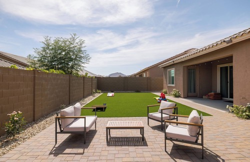 Buckeye Maison | Boho Haven for 10 I Kid Friendly Luxe Backyard