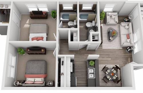 South Lamar Appartement | Boho Retreat in SoLa☼Sleeps 5☼King Bed☼WiFi☼2BR