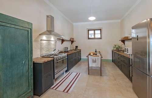Buonconvento Maison | Borgo Castelrotto - Villa avec piscine 9 BDRS dans la vallée d'Orcia - Vue Montalcino