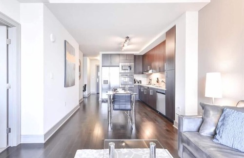 Seaport District Appartement | Boston Harbor 1 BR | Desk+Wi-Fi | Kitchen