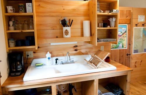 Pittsfield Cabine | Bower Cabin- Cabane dans les bois sur un étang à distance, escapade romantique, vie verte!