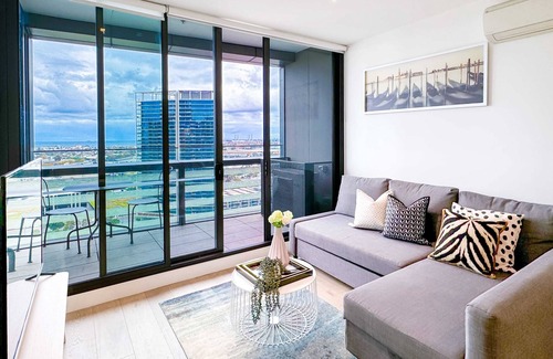 Docklands Appartement | Brilliant Victoria Harbour Waterfront dans la CDB avec piscine et salle de sport et des tramways gratuits