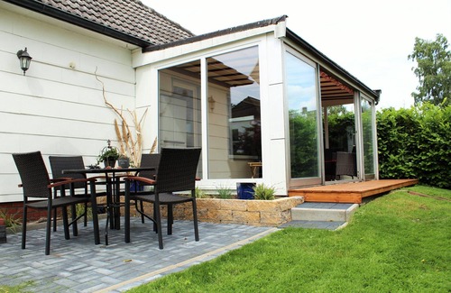 Region Hannover District Maison | Bungalow 'Ferienhaus Seaside' avec terrasse privée, jardin privé et Wi-Fi