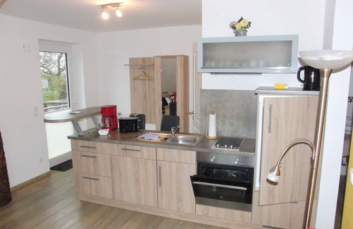 Kaschow Appartement | «Burg Rothenklempenow»: Appartement jusqu'à 3 personnes (avec lit supplémentaire)