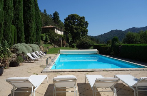 Saumane Maison | Cévennes, magnifique maison, grande piscine, nature, superbe vue