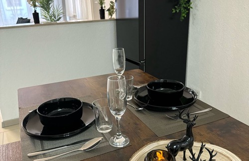 Kaiserslautern Appartement | C&V: 3 PP - 2 rooms +WLAN+Smart-TV+Boxspringbed