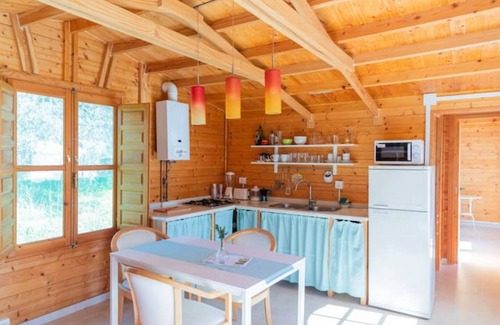 Agustinos Cabine | Cabane au ferme ecologique, 1 chambre double + AC