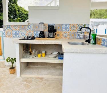 Puerto Triunfo Maison | Cabaña Villa Jardín - Aldea Doradal - Santorini Colombiano