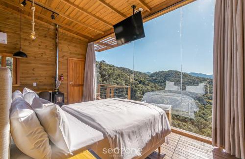 Anitapolis Maison | Cabana acolhedora c/jacuzzi na serra VST015