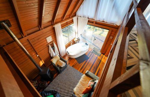 Leoberto Leal Cabine | Cabana na montanha, com hidro e Vista espetacular