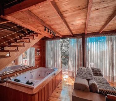 Nova Petropolis Appartement | Cabana Rústica com vista para as Montanhas