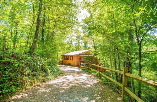 Almond Cottage | Secluded Cabin w/ Deck, Hot Tub & Lake Access!