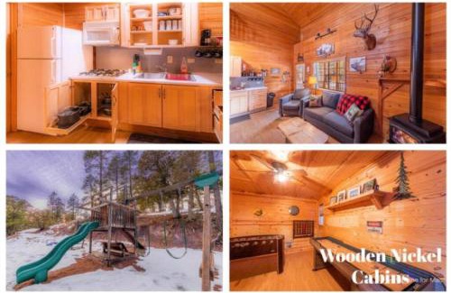 Christopher Creek Chalet De Ski | Cabin#2 Elk Hallow - Pet Friendly - Sleeps 6 - Playground & Game Room