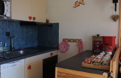 Orcieres-Merlette Appartement | Cabin studio in Orcières Merlette - sleeps 4, pets allowed, bed linen included in winter