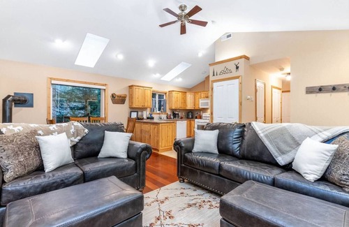 Paradise Estates Cabine | Cabin w/Covered Hot Tub, Firepit, EV, generator, 5 miles to Mt Rainier entrance