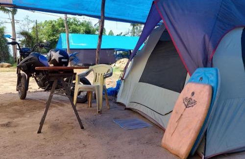 Pereque-Acu Autre | Camping Baque da Virada - Barraca com colchão