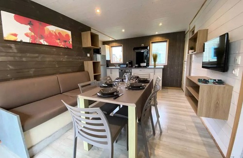 Coulon Chalet De Ski | Camping La Venise Verte * - PREMIUM chalet 50m² (3 bedrooms) + terrace + TV + LV + Plancha + Air conditioning 7 people