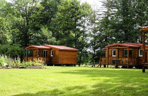 Louvemont Maison | Camping le Buisson **** - Chalet Bois Confort 3 pièces 4 personnes
