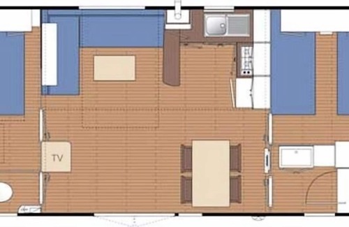 Ingrandes Maison | Camping Le Petit Trianon **** - Mobil Home 3 Rooms 4 People Premium