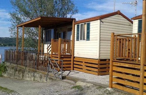 Barza Maison | Camping Smeraldo Dormeletto Mobilehome Standard with lake view for 4 persons