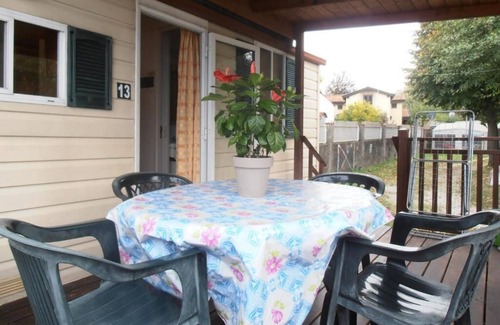 Barza Maison | Camping Smeraldo Dormeletto Mobilehome Standard with lake view for 4 persons