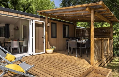 Loches Maison | Mobil-home PREMIUM 3 Pièces 4 Personnes Climatisé + TV
