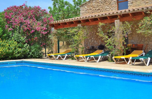 Lloret de Vistalegre Villa | Can Blanc 018 maison de campagne rustique avec piscine privée, climatisation, terrasse et barbecue