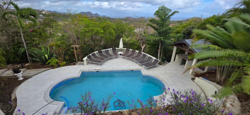 Cap Estate Villa | Cap Pavilion, St Lucia 6 bed luxury villa, private pool, gardens and 360' sea views