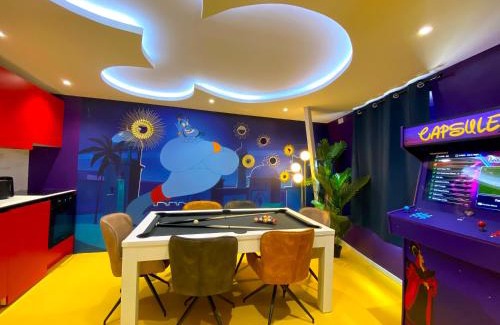 Crespin Appartement | Capsule Family - Sauna - Jacuzzi - Projecteur - Billard - Nintendo Switch 2 - Filet suspendu