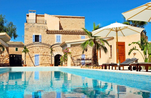 Es Llombards Maison | Casa 3 Leones - maison de ville, style finca, terrasse, jardin u. longue piscine