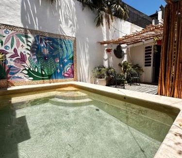 Barrio de Santiago Maison | Casa colonial con piscina en el centro de Merida
