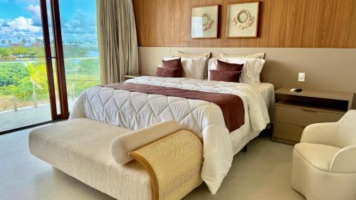 Barra do Jacuipe Maison | Casa com Vista MAR e LAGO em Alphaville Guarajuba
