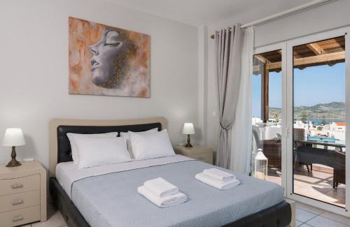 Agia Marina Appartement | Casa de philippe with unique Seaview 2' from beach