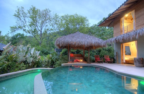Playa Hermosa Cobano Villa | Casa Macondo Villa tropicale de luxe tropicale sur la plage avec Casita
