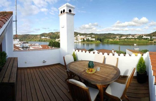 Sanlucar de Guadiana Maison | Casa rural La Rabá Terraza con increíbles vistas