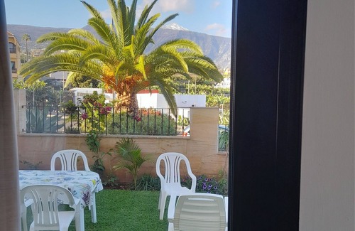 Puerto de la Cruz Appartement | "Casa Sunset",Jardin privé avec vue sur la mer et le Teide, WIFI gratuit