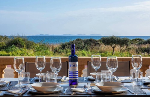 Sa Rapita Maison | "Casa vacacional Es Vell Marí" avec vue sur la mer, barbecue, terrasses et Wi-Fi.