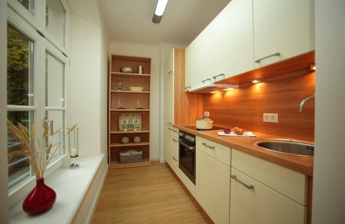 Hohen Niendorf Appartement | Château par la mer, 3 BR., Kühlungsborn / Rerik avec Ostseeblick, sauna, cheminée
