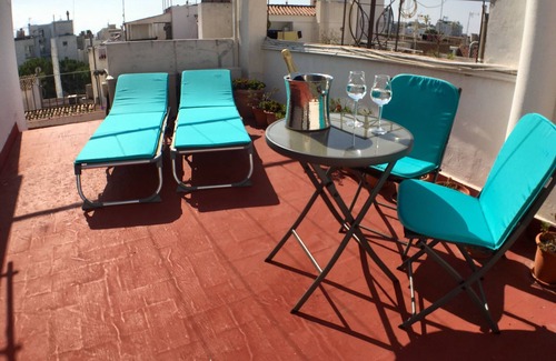 Sitges Town Center Appartement | Récemment rénové, appartement de 2 chambres balcon location de vacances dans le centre de Sitges