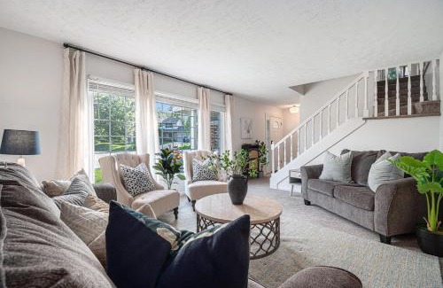 West Omaha Maison | Central Family Oasis with Hot Tub & Fenced Yard