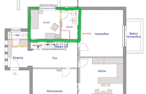 Marienthal Appartement | Central Private Cozy Room w own entrance, Spacious Bathroom, on-site parking