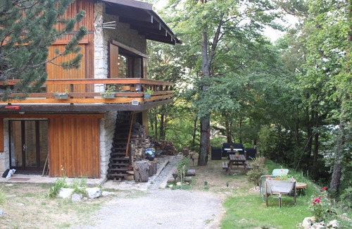Mont Serein Chalet De Ski | Chalet 100 m2 sur deux niveaux avec cheminée et de belles baies vitrées
