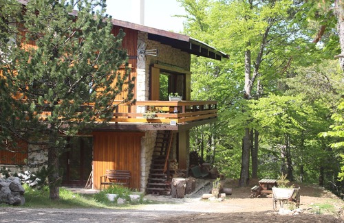 Mont Serein Chalet De Ski | Chalet 100 m2 sur deux niveaux avec cheminée et de belles baies vitrées