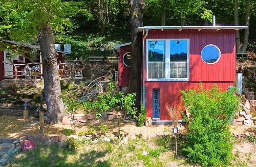 Guxhagen Maison | Chalet am Flussufer in der Natur mit Kaminofen