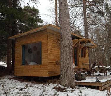 Boussoulet Maison | Chalet Hibou 1 couchage en 140 Domaine de la Mamounette